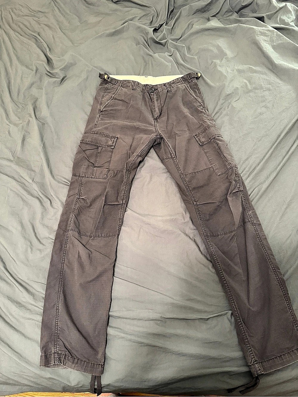 Carhartt WIP Aviation Pant Cargo Pants Gray Waist 30 x 32